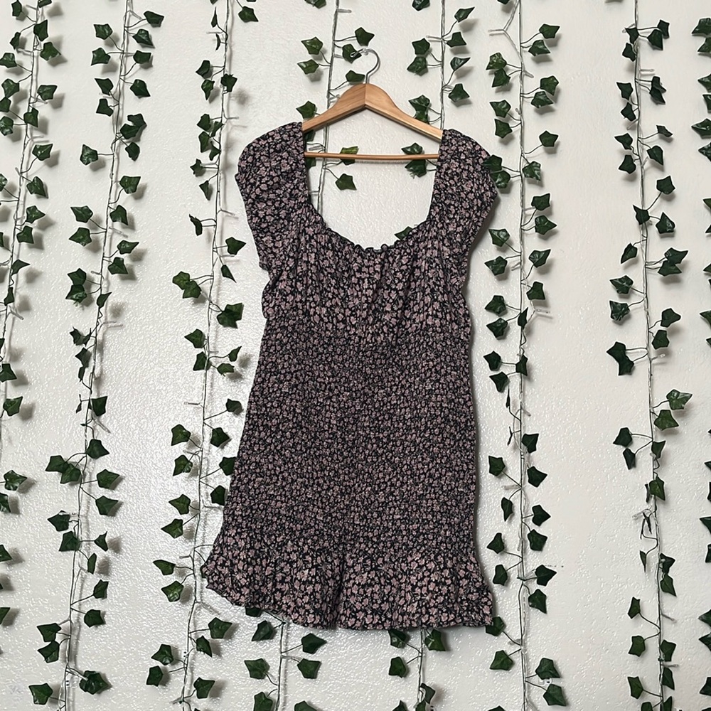 Wild fable floral scrunched bodycon dress
